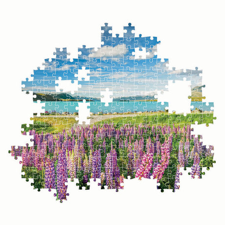 Clementoni-Puzzle Blumen am Tekapo-See, 1500 Teile.