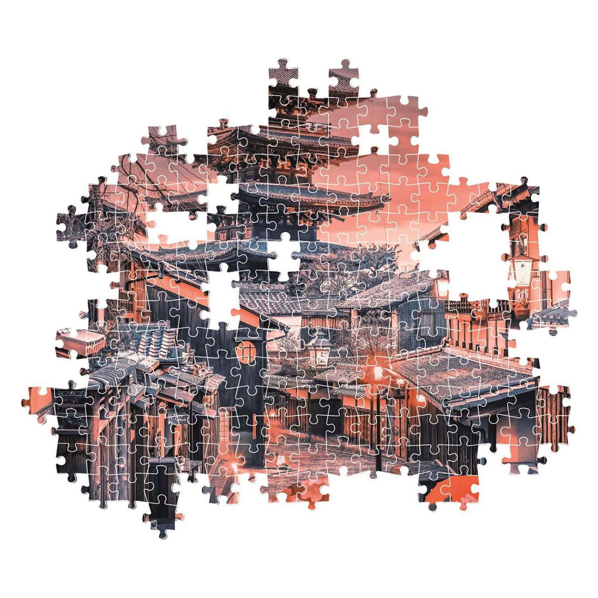 Clementoni – Puzzle – 500 Teile – Abend in Kyoto – Puzzle für Erwachsene – hochwertige Sammlung