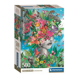 Clementoni Puzzle Kopf im Dschungel, 500 Teile.