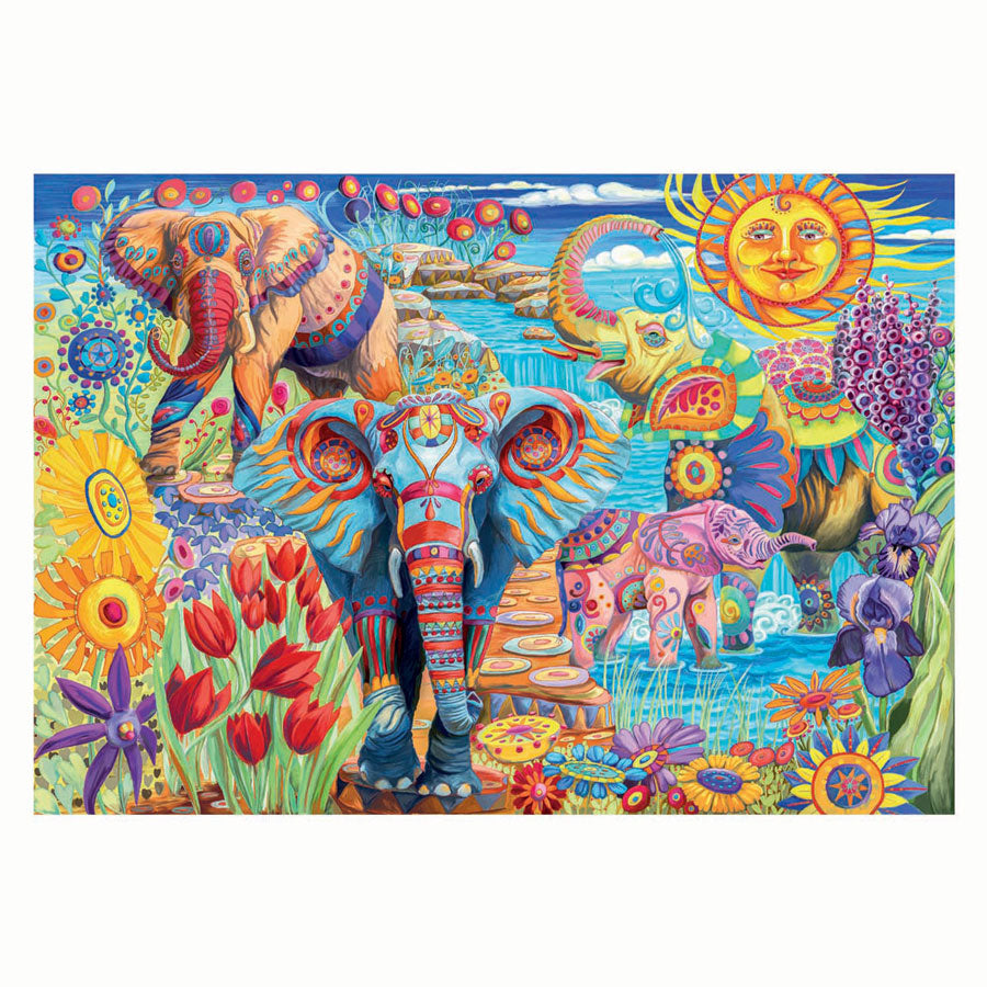 Clementoni Puzzle Elefantenkarneval, 500 Teile.