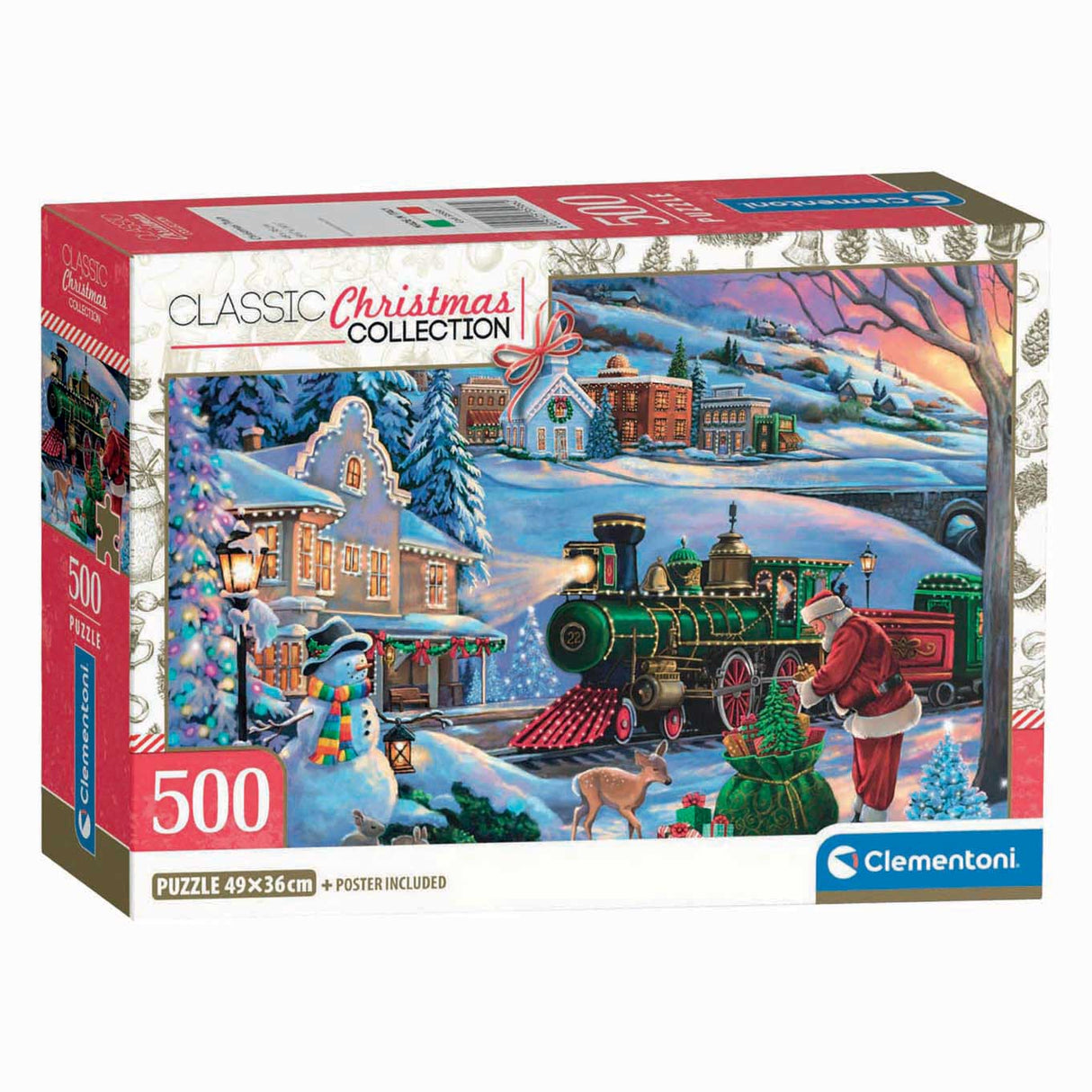 Clementoni Puzzle Weihnachtszug - 500 Teile.
