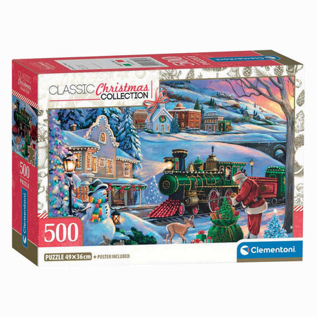 Clementoni Puzzle Weihnachtszug - 500 Teile.