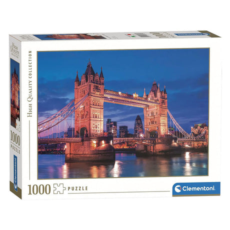 Clementoni Puzzle Tower Bridge bei Nacht – 1000 Teile.