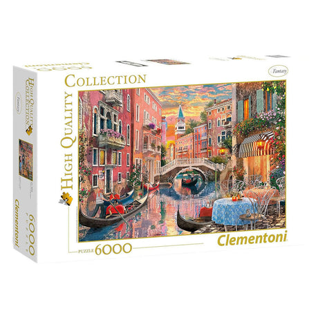 Clementoni – Puzzle – 6000 Teile – Sonnenuntergang in Venedig – hochwertige Sammlung – Puzzle für Erwachsene