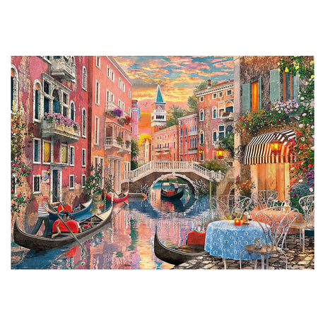 Clementoni – Puzzle – 6000 Teile – Sonnenuntergang in Venedig – hochwertige Sammlung – Puzzle für Erwachsene