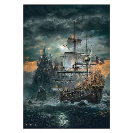Clementoni-Puzzle „Das Piratenschiff“ – 1500 Teile.