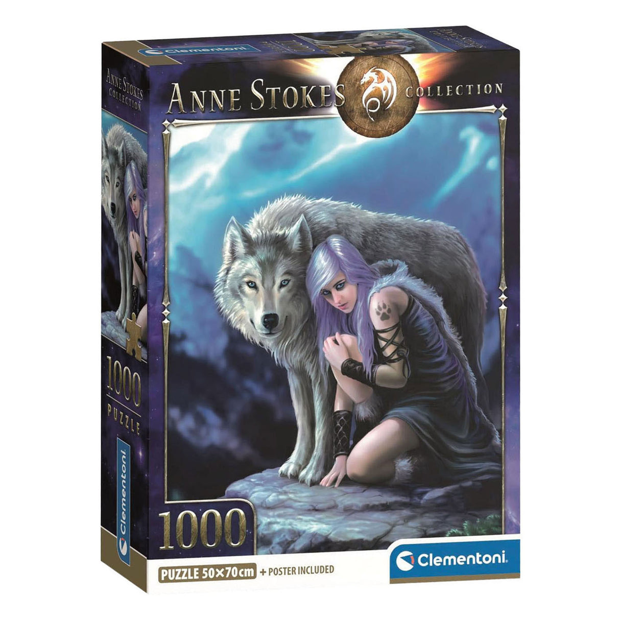 Clementoni Puzzle Anne Stokes Beschützer - 1000 Teile.