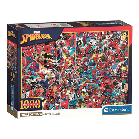 Clementoni-Puzzle „Impossible Marvel Spiderman“ – 1000 Teile.