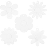 Creativ Company Flowers White, 5x 3st.