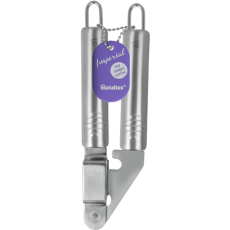Knoblauchpresse aus Edelstahl der Tomado-Imperial-Serie von Metaltex