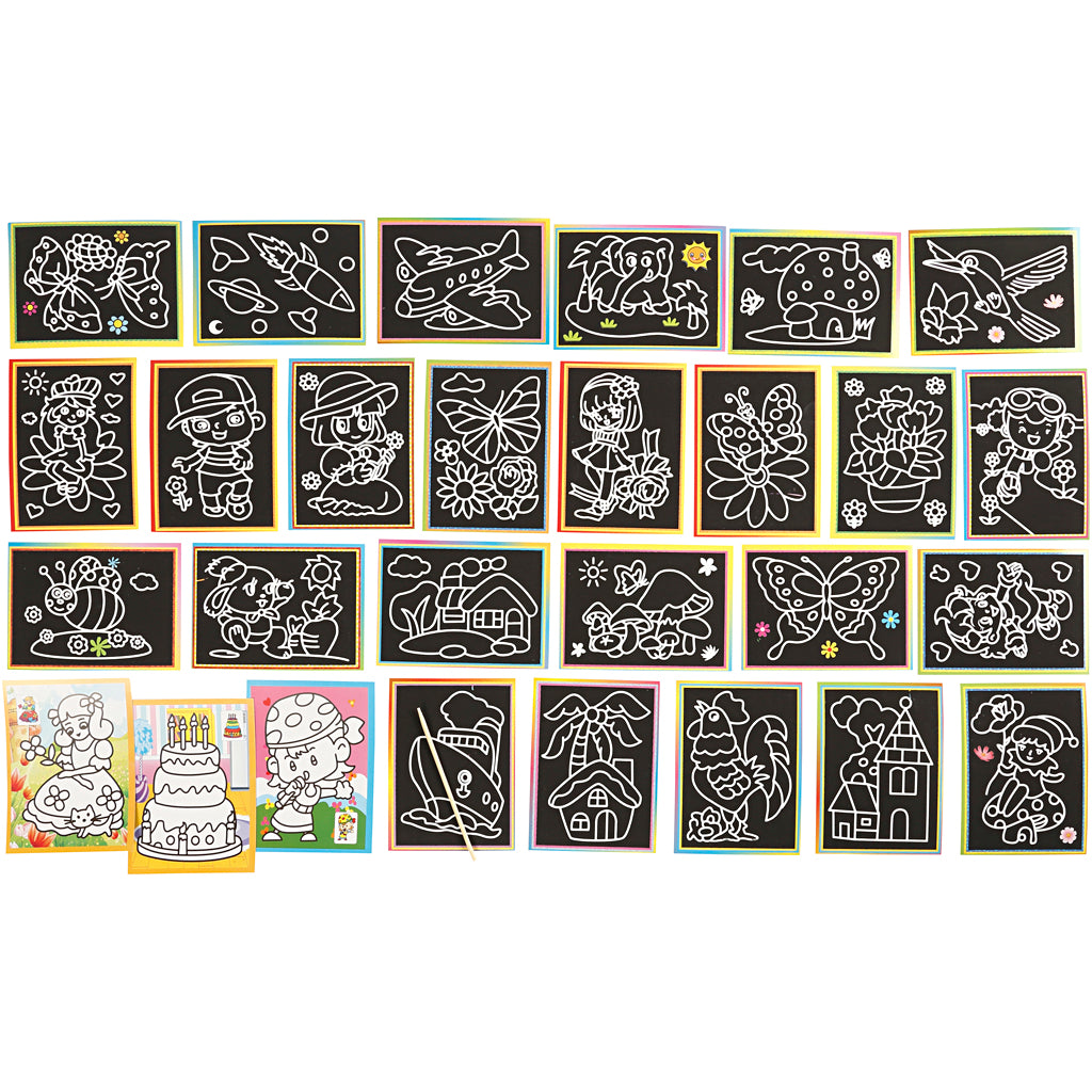 Https: www.cchobby.nl Scratch Plates-Size-9x12-cm-96-div-1-doos