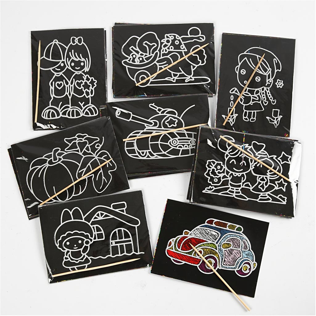 Https: www.cchobby.nl Scratch Plates-Size-9x12-cm-96-div-1-doos