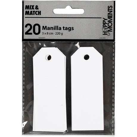 Kreativunternehmen https: www.cchobby.nl manilla-labels-size-3x8-cm-220-gr-white-20-piece-1-box