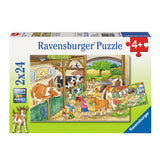 Ravensburger cheerful farm life 2 x 24 pieces