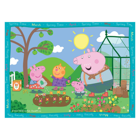 Ravensburger Puzzle Peppa Wutz: 4 Jahreszeiten – 12+16+20+24 Teile