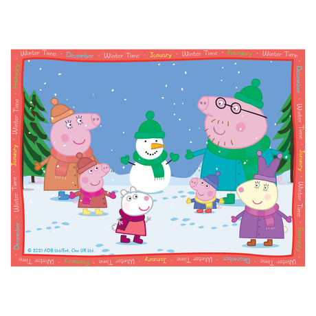 Ravensburger Puzzle Peppa Wutz: 4 Jahreszeiten – 12+16+20+24 Teile