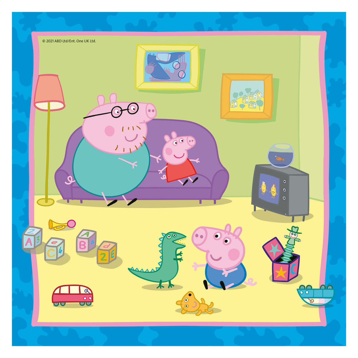 Ravensburger Familie und Freunde von Peppa Pig Bein Puzzle, 3x49st.
