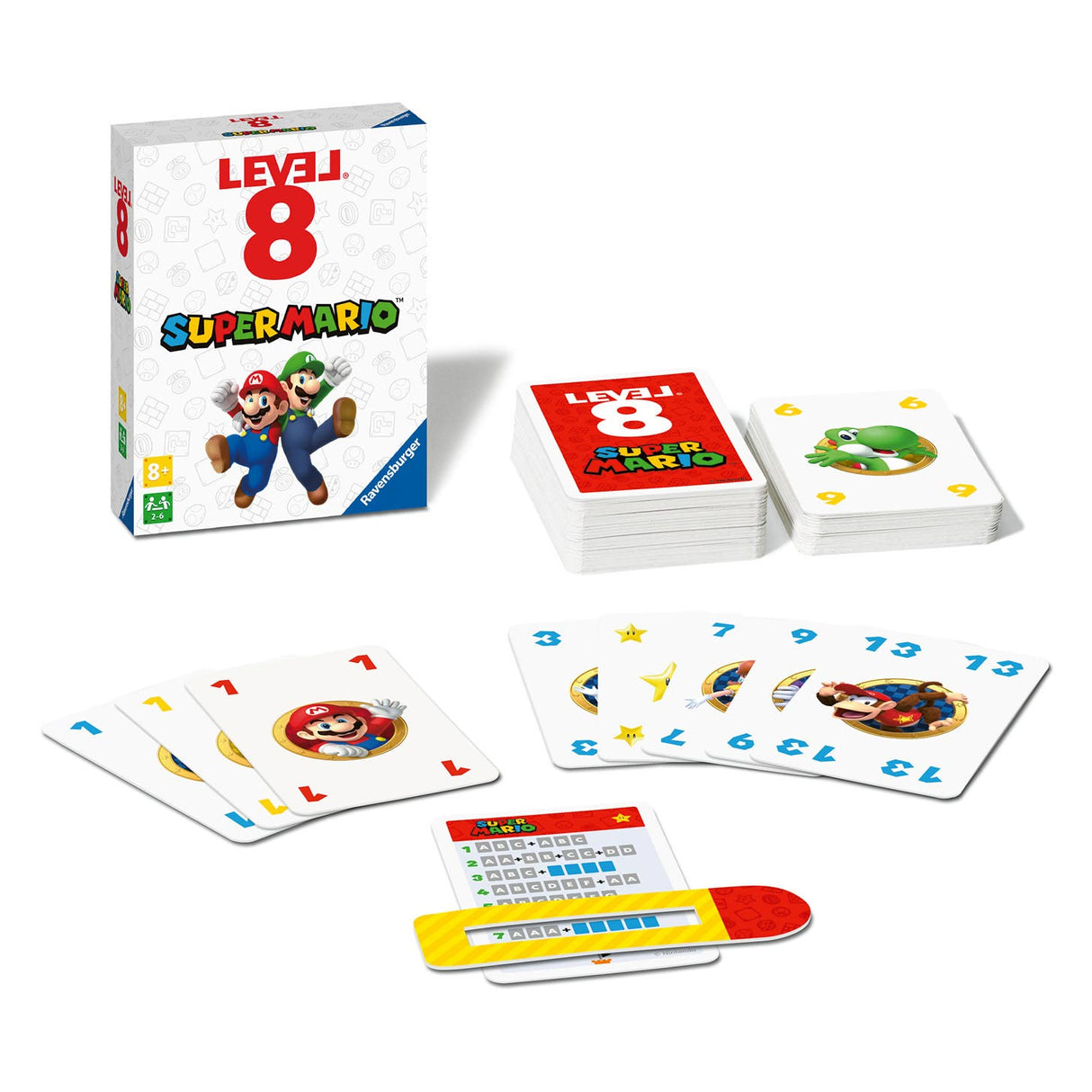 Ravensburger Nivel 8 Juego de cartas de Super Mario