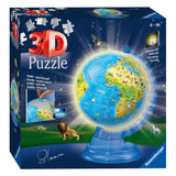 Ravensburger xxl Kinder Globe Night Edition in English 3D Puzzle, 180st.