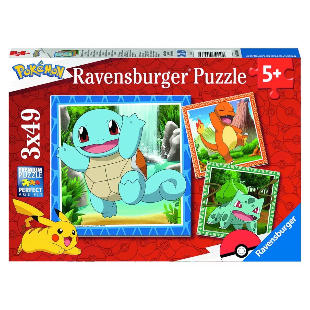 Ravensburger Pokémon: Charmander, Bulbasaur und Squirtle