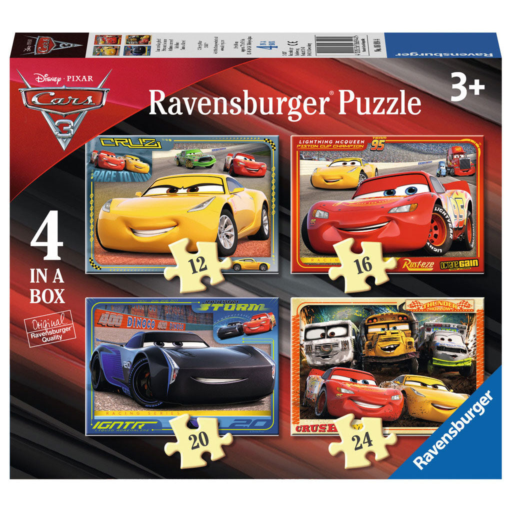 Ravensburger - Autoen 3 Puzzle 4in1