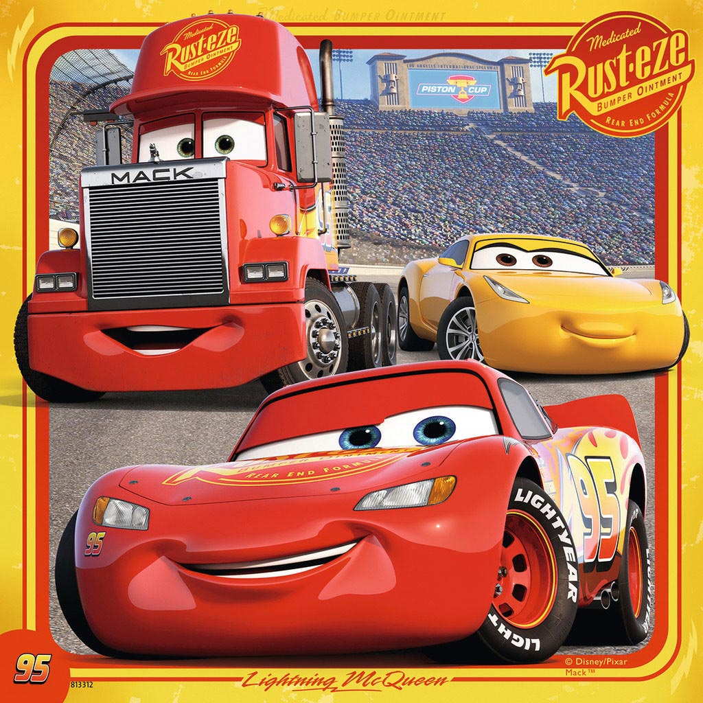 Ravensburger - Cars 3 Puzzel 3x49st.