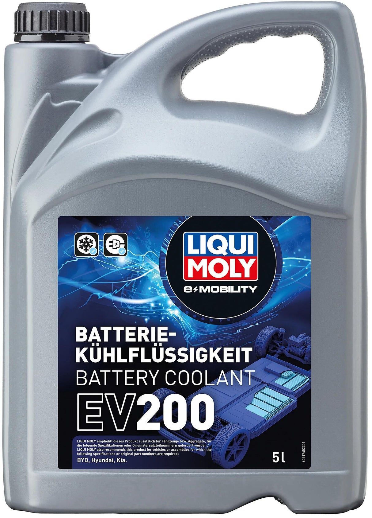 Liqui Moly Kühlerschutzprodukt Batteriekühlmittel EV 200. Batteriekühler EV200 5l