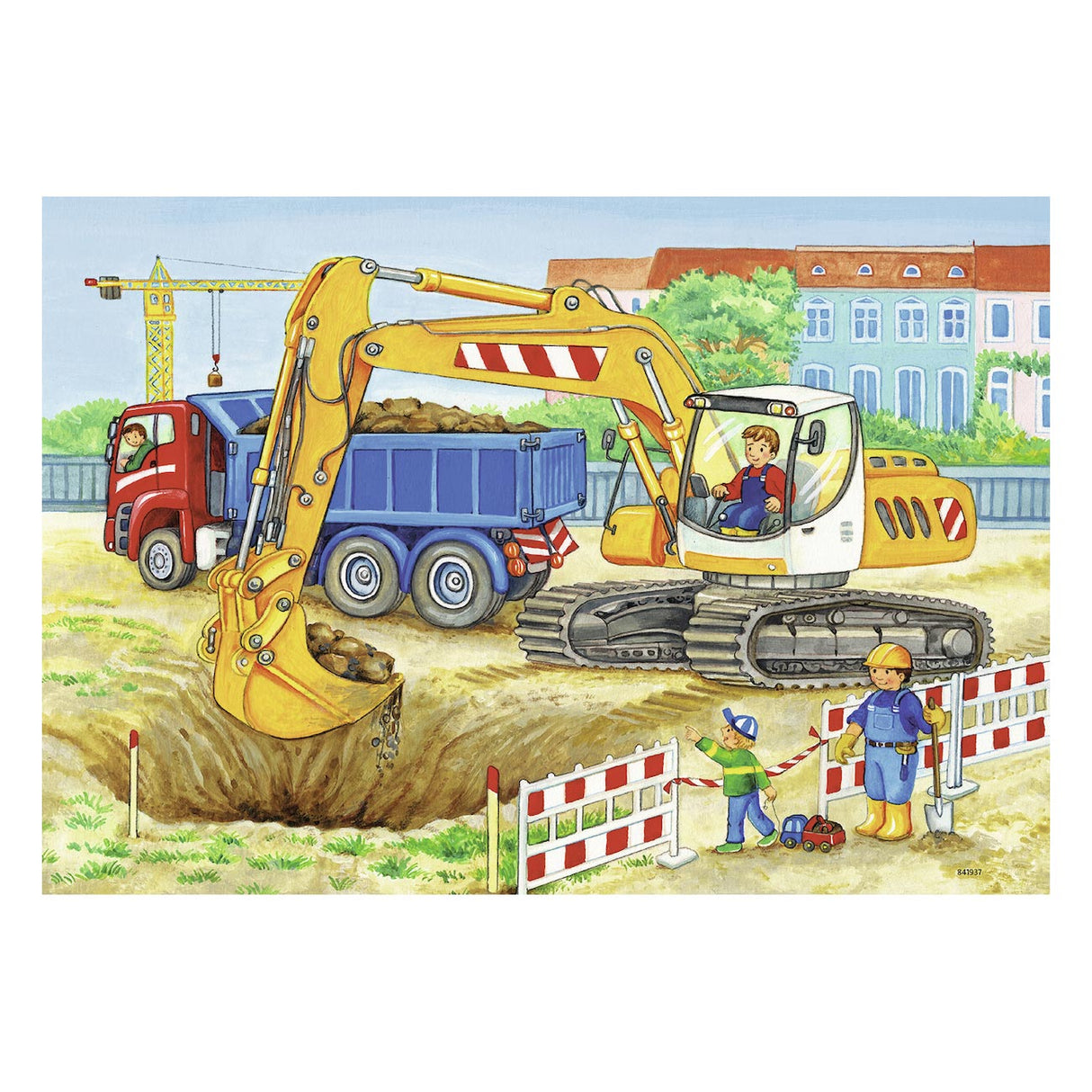 Ravensburger - Auf der Baustelle und Farm Puzzle 2x12 Stücke