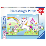 Ravensburger - Fairytale Unicorn Puzzle 2x24 stykker