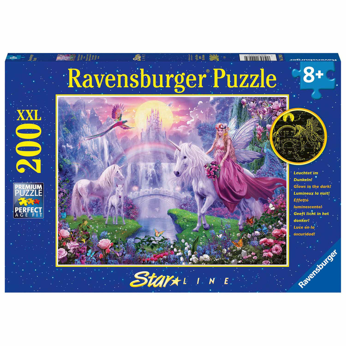 Ravensburger - magesch Eenhoorn Nuecht 200 Stéck xxl