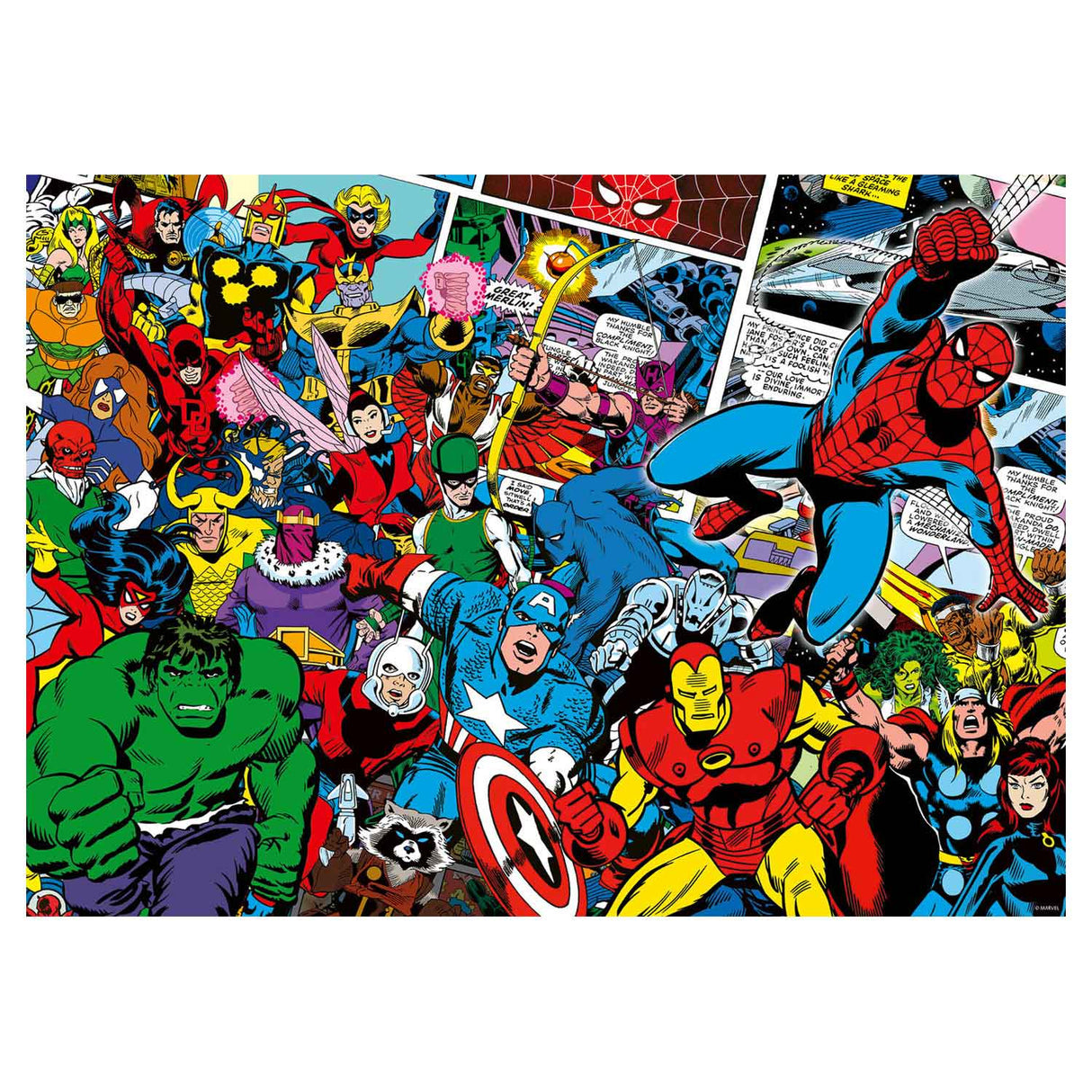 Ravensburger - Challenge Puzzle Marvel Superheler 1000st.