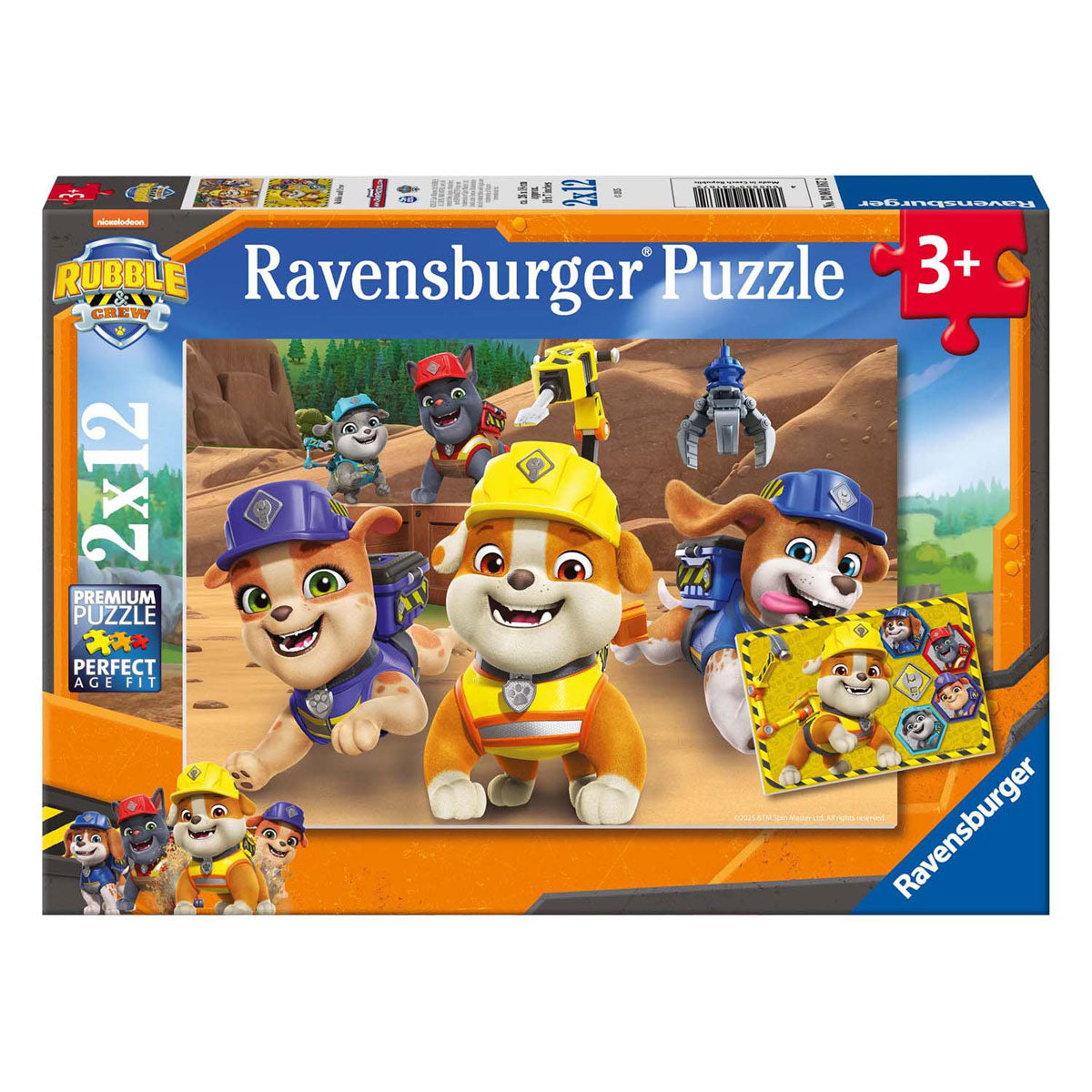 Ravensburger Puzzle Schutt Crew - 2x12 Teile.