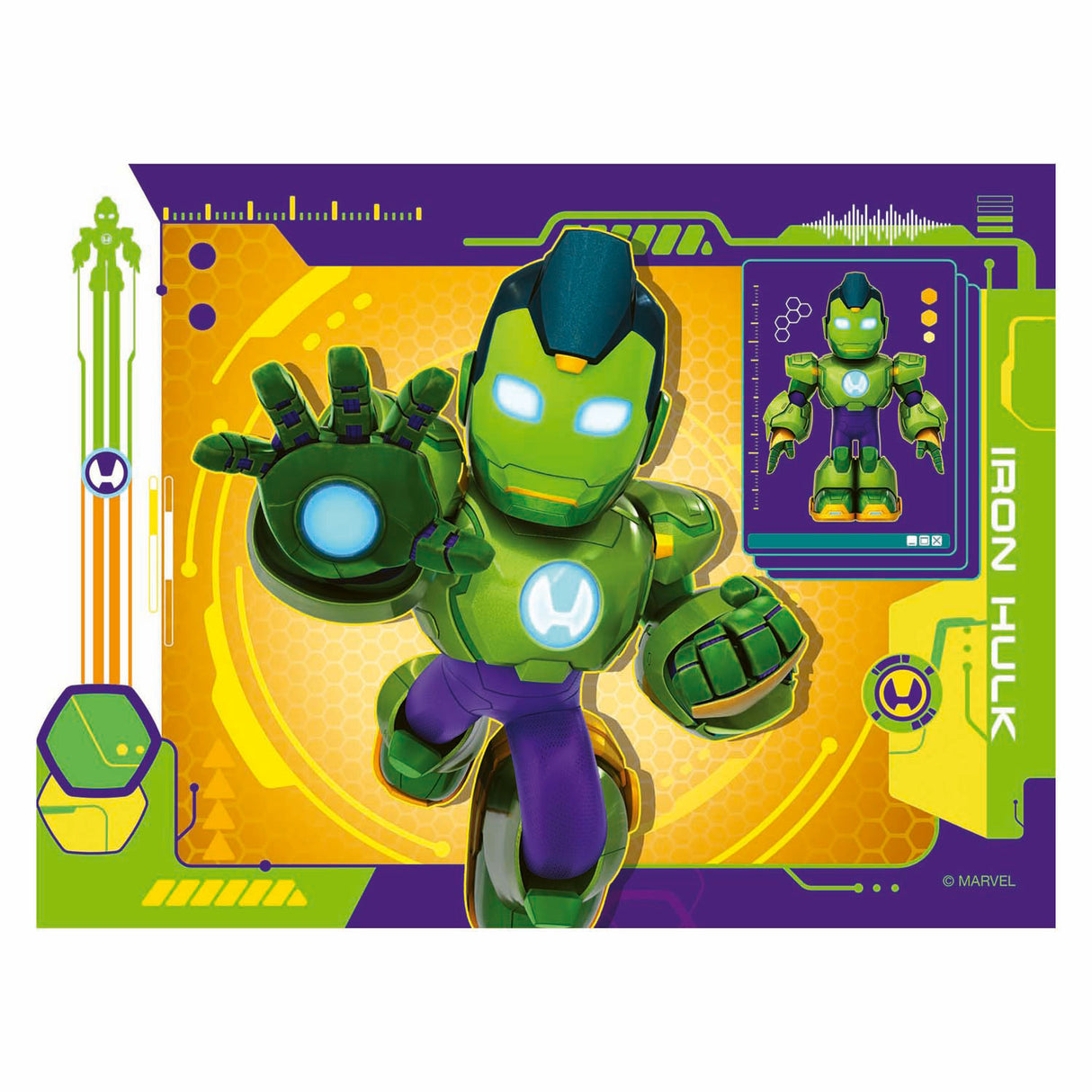 Ravensburger Puzzle Iron Man und seine fantastischen Freunde – 4 Puzzles