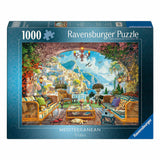 Ravensburger Puzzle Blick auf die mediterrane Terrasse - 1000 Teile.