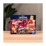 Ravensburger Disney Lorcana Puzzle Glimmers of the Realm: Ruby (1000 Teile).