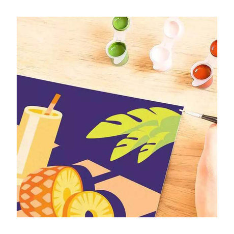 Ravensburger Malen-nach-Zahlen-Set – Kreativ-Malpaket Ananas.