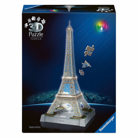 Ravensburger 3D-Puzzle Icons Eiffelturm - mit Licht - 243 Teile.