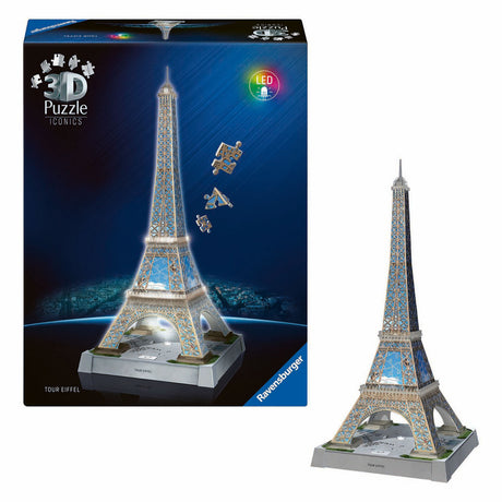 Ravensburger 3D-Puzzle Icons Eiffelturm - mit Licht - 243 Teile.