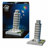 Ravensburger 3D-Puzzle Iconics Turm von Pisa – mit Licht – 231 Teile.