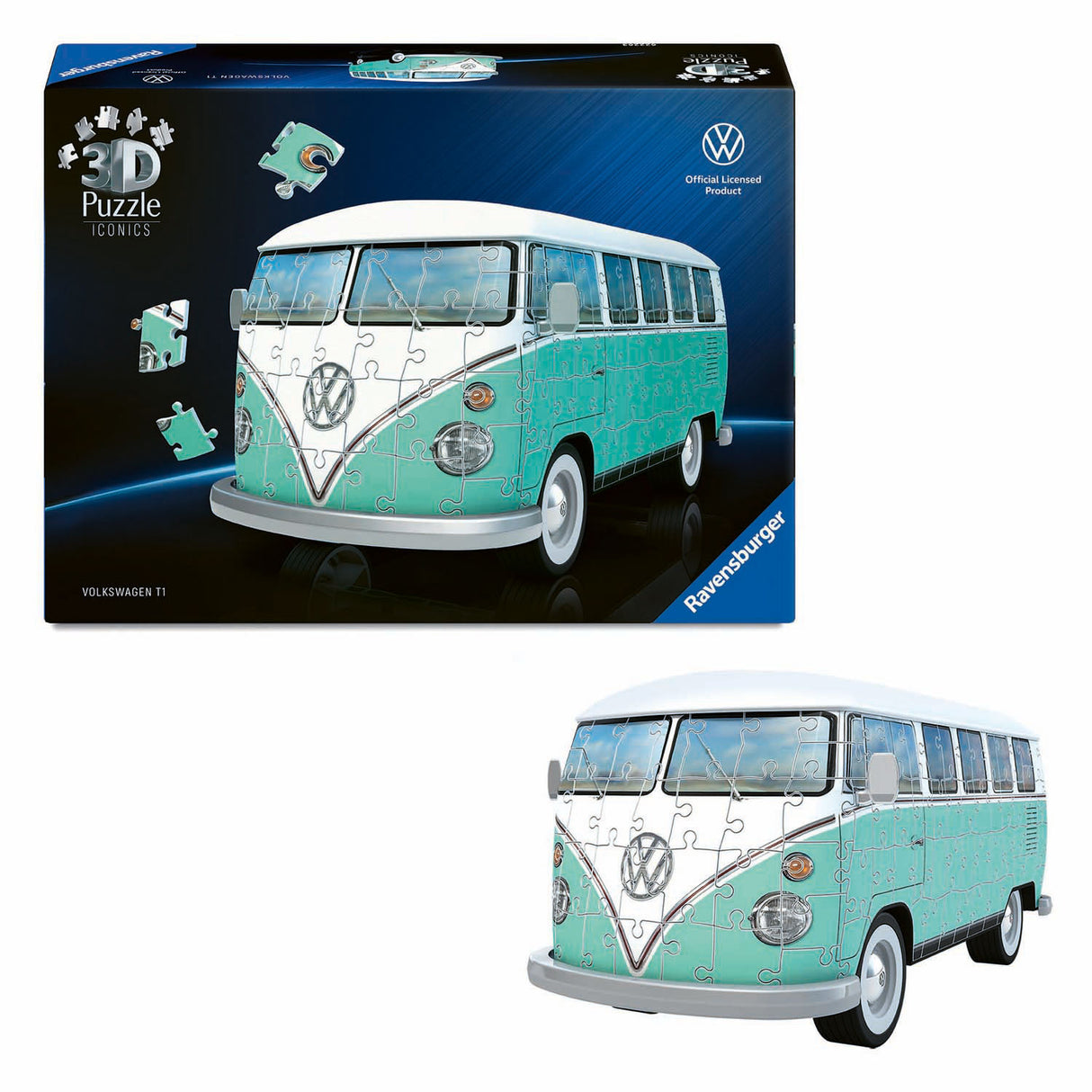 Ravensburger 3D-Puzzle „Icons Volkswagen T1“ – 185 Teile.