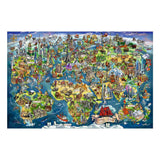 Ravensburger – wereldkaart met bezienswaardigheden – legpuzzel – 5000 stukjes