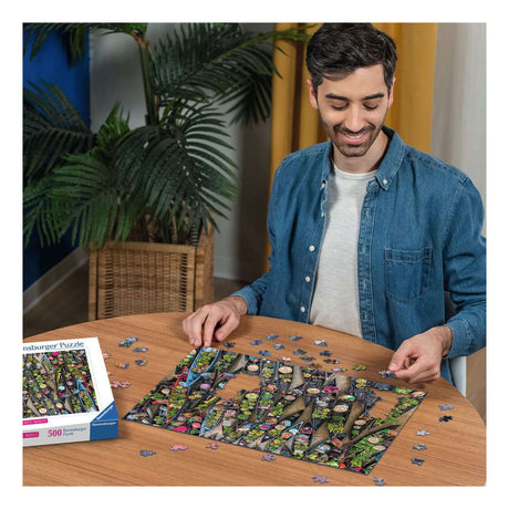 Ravensburger – drijvende markt, indonesië – legpuzzel – 500 stukjes
