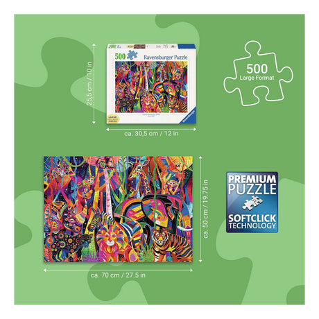Ravensburger – jeweled jungle – legpuzzel – 1000 stukjes