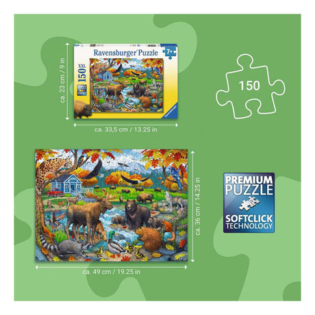 Ravensburger – wildlife gathering – kinderpuzzel – 150 stukjes