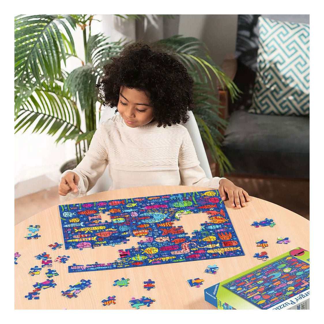 Ravensburger – funny fish friends – kinderpuzzel – 100 xxl stukjes