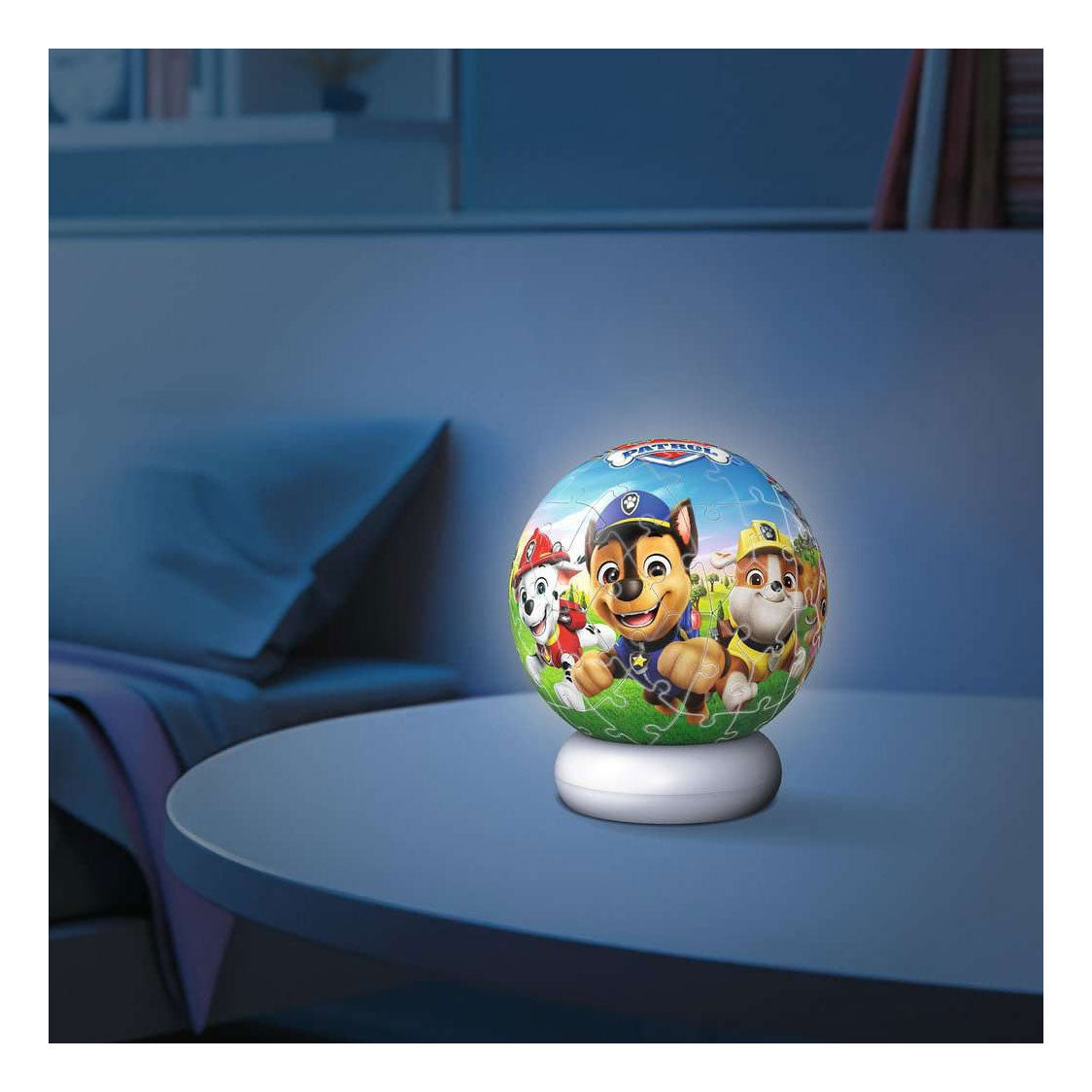 Ravensburger – paw patrol – 3d puzzle-ball nachtlicht – 73 stukjes