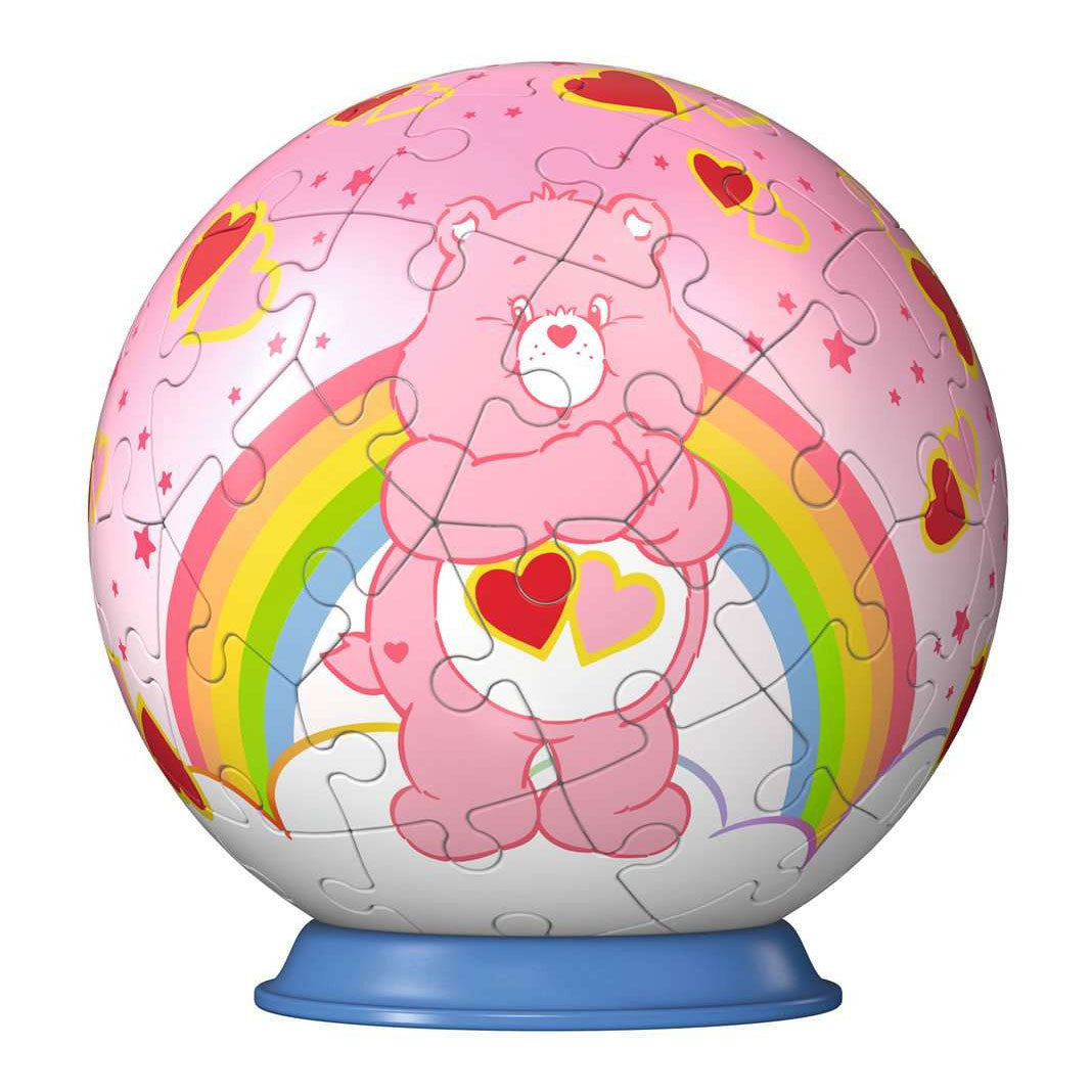 Ravensburger – care bears: love-a-lot bear – 3d puzzle-ball – 55 stukjes