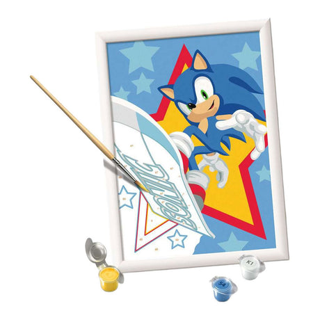 Ravensburger – creart: speedy sonic – schilderen op nummer