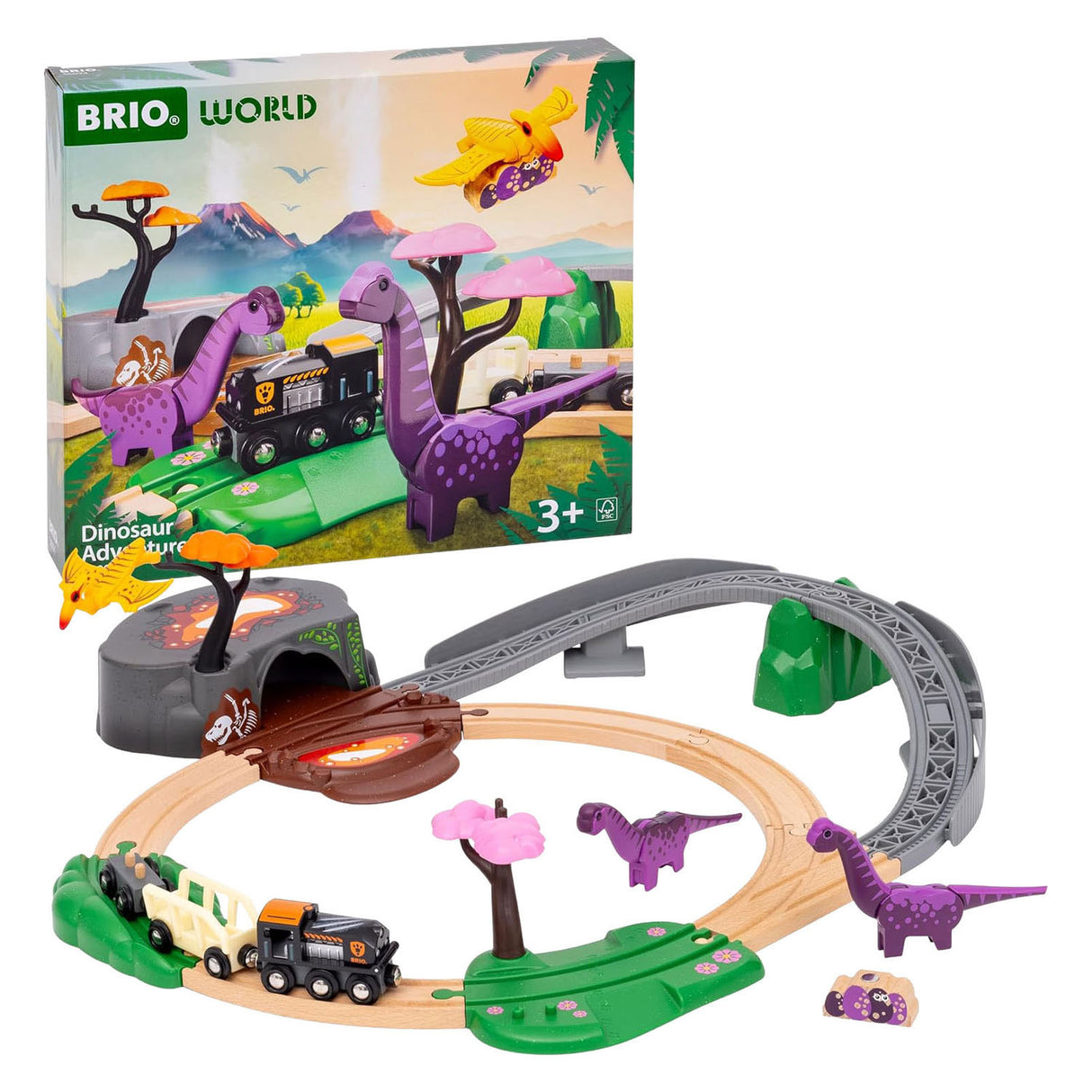 Brio World Dinosaurier-Abenteuerset