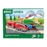Brio Rückzugseisenbahn-Set – Holzeisenbahn für Kinder ab 3 Jahren